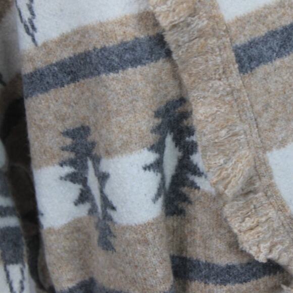 Tahari Women's Belted Cardigan Knit Sweater Tribal Aztec Southwestern Size M - Picture 11 of 14